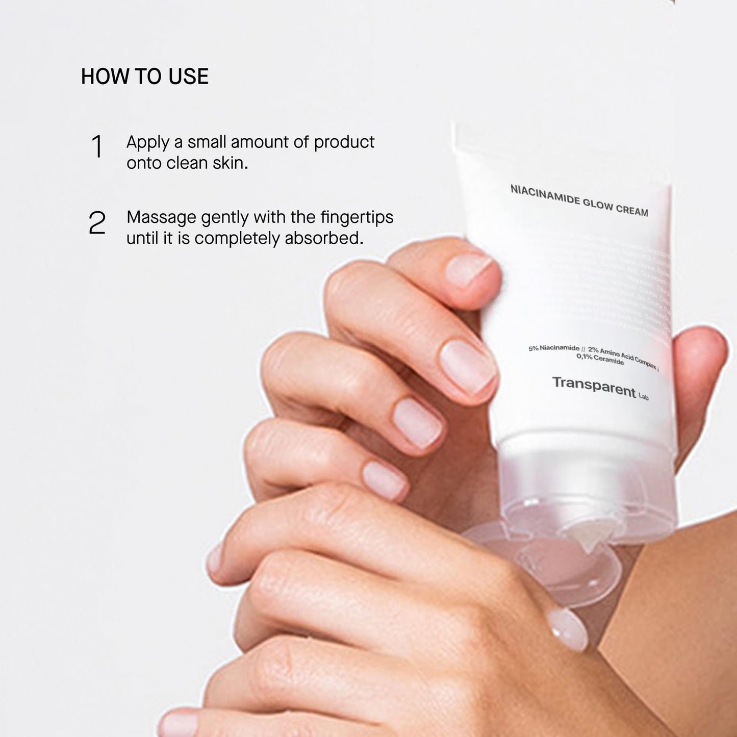 Transparent Lab Niacinamide Glow Cream Crema Facial Iluminadora 50 ml – Con 5% Niacinamida, Ceramidas y Aminoácidos, Hidratación Profunda, Unifica Tono, Ilumina y Refuerza la Barrera Cutánea